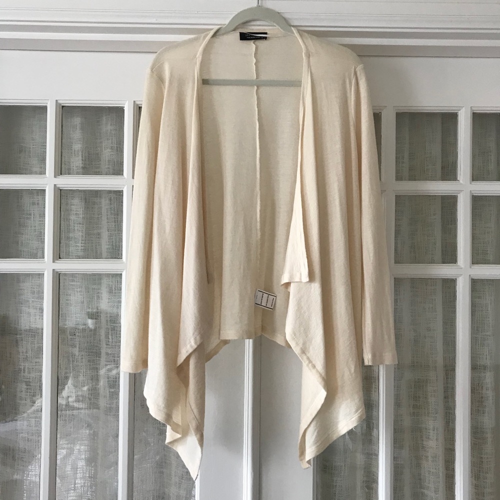 Cream waterfall cardigan